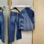 LV photocopied denim trousers - 图片 2