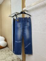 LV photocopied denim trousers - 图片 5