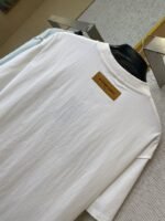 LV Abstract Letter Embroidery Short Sleeve T-Shirt - 图片 8
