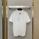 LV Embossed Leather Badge Knit Short Sleeve T-Shirt - 图片 2