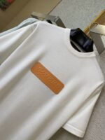 LV Embossed Leather Badge Knit Short Sleeve T-Shirt - 图片 6