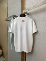 LV Embossed Leather Badge Knit Short Sleeve T-Shirt - 图片 7