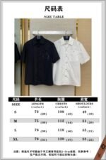 LV Beaded Embroidery Lapel Short Sleeve Shirt White - 图片 10