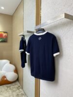 LV Floral Embroidery Short Sleeve T-Shirt - 图片 4