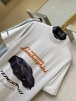 Balenciaga Lamborghini Co-Printed Short Sleeve T-Shirt White - 图片 6