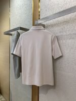 Dior Co-Branded Cat Embroidered Short Sleeve Polo Shirt Beige - 图片 7