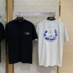 Dior Co-Branded Cat Embroidered Short Sleeve T-Shirt White