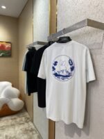 Dior Co-Branded Cat Embroidered Short Sleeve T-Shirt Black - 图片 4