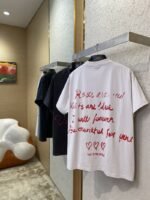Balenciaga Love Heart Graffiti Short Sleeve T-Shirt White - 图片 4