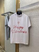 Balenciaga Love Heart Graffiti Short Sleeve T-Shirt White - 图片 5