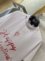 Balenciaga Love Heart Graffiti Short Sleeve T-Shirt White - 图片 6