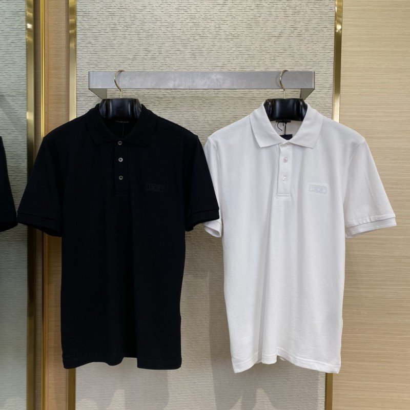 wsxc1742346607172_0-1.jpg Dior Logo Embroidered Polo Shirt White - 图片 1