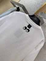LV Love Flocked Print Short Sleeve T-Shirt Blue - 图片 8