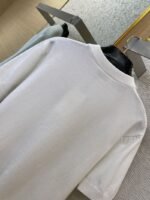 Fendi Double F Metallic Logo Wool Knit Short Sleeve White - 图片 8