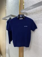 Miu Miu Appliqu??d Logo Knit Short Sleeve - 图片 5