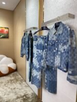 LV Mosaic Denim Jacket Coat - 图片 3
