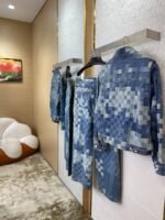 LV Mosaic Denim Jacket Coat - 图片 4