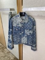 LV Mosaic Denim Jacket Coat - 图片 7