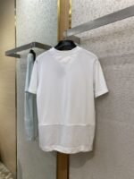 Prada Patchwork Short Sleeve T-Shirt White - 图片 7