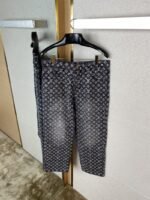 LV Old Flower Rhinestone Denim Trousers - 图片 7