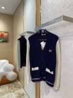 Miu Miu Appliqu?? Embroidery Colour Block Knit Cardigan - 图片 3
