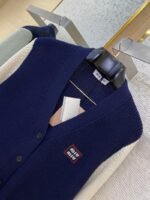 Miu Miu Appliqu?? Embroidery Colour Block Knit Cardigan - 图片 6