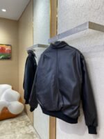 Balenciaga 3M Embroidered Leather Jacket Coat - 图片 4