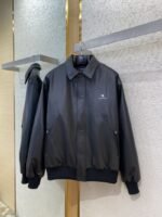 Balenciaga 3M Embroidered Leather Jacket Coat - 图片 5