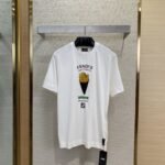 Fendi Fries Embroidered Short Sleeve T-Shirt