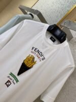 Fendi Fries Embroidered Short Sleeve T-Shirt - 图片 6