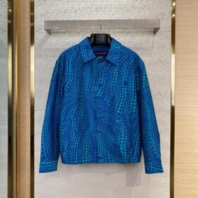 LV Yayoi Kusama Collection Work Jacket Coat
