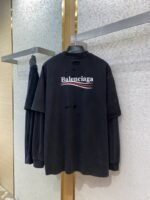 Balenciaga Coke Print True Two Piece Long Sleeve T-Shirt - 图片 7