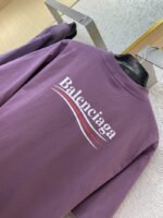 Balenciaga Coke Wave Print Short Sleeve T-Shirt Purple - 图片 8