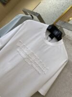 Balenciaga Applique Embroidery Aged Short Sleeve T-Shirt White - 图片 6