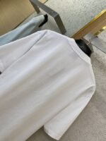 Balenciaga Applique Embroidery Aged Short Sleeve T-Shirt White - 图片 8
