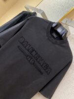 Balenciaga Appliqu?? Embroidery Aged Short Sleeve T-Shirt Black - 图片 6