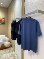 Balenciaga Wheat Ears Letters Embroidered Short Sleeve T-Shirt Black - 图片 4