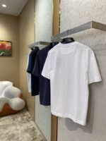 Fendi Emblem Embroidered Short Sleeve T-Shirt White - 图片 4