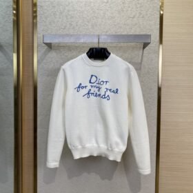 Dior Co-Branded Embroidered Crew Neck Jumper