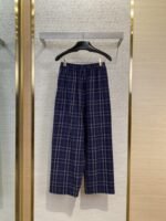 Balenciaga Logo Embroidered Check Casual Trousers - 图片 2