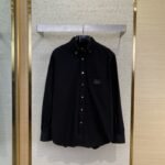 Fendi Leather Label Denim Jacket Coat
