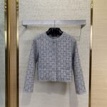 Gucci GG jacquard and rhinestonelittle fragrant wind coat