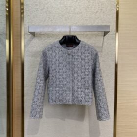 Gucci GG jacquard and rhinestonelittle fragrant wind coat
