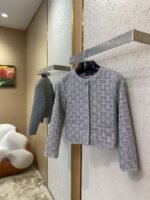 Gucci GG jacquard and rhinestonelittle fragrant wind coat - 图片 3
