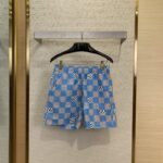 LV checkerboard beach shorts