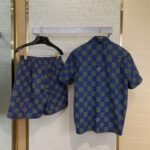 LV Checkered Short Sleeve Shirt - 图片 2