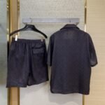 LV 3D Old Flower Short Sleeve Shirt - 图片 2