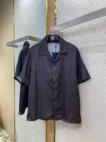 LV 3D Old Flower Short Sleeve Shirt - 图片 5