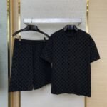 LV Jacquard Short Sleeve T-Shirt
