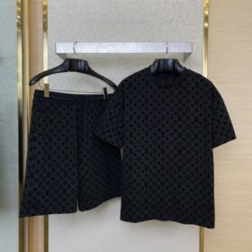 LV Flocked Short Sleeve T-Shirt